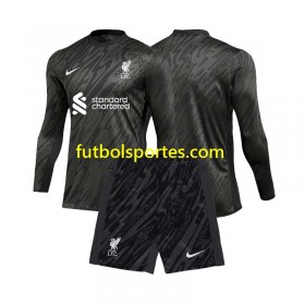 Camiseta Liverpool Portero Niño Primera Equipación 2024/2025 Manga Larga